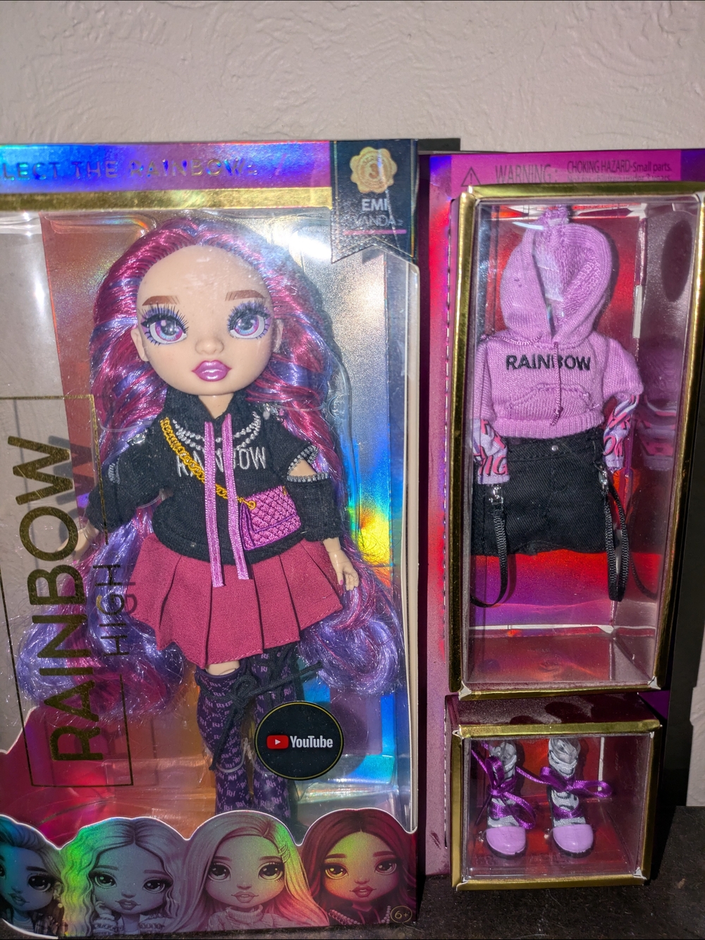 Rainbow High Doll with Pink & Purple Outfit by Rainbow